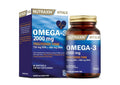 Nutraxin Omega-3 2000 mg (60 Softgels) - كبسولات نيوتراكسين أوميجا 3 عالية الجودة مع EPA وDHA لدعم صحة القلب والعقل