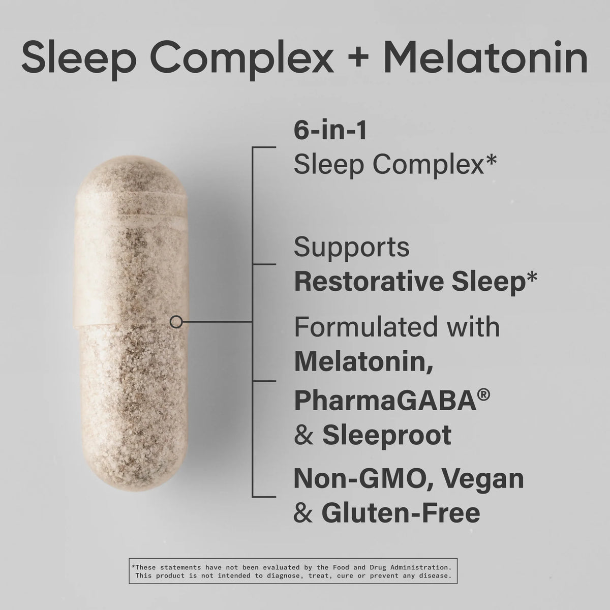 Sports Research Sleep Complex with Melatonin 5 mg (60 Veggie Capsules) | سبورتس ريسيرش معقد النوم والميلاتونين الأمريكي – تركيبة متقدمة بالناردين، GABA و5-HTP لنوم عميق واسترخاء تام