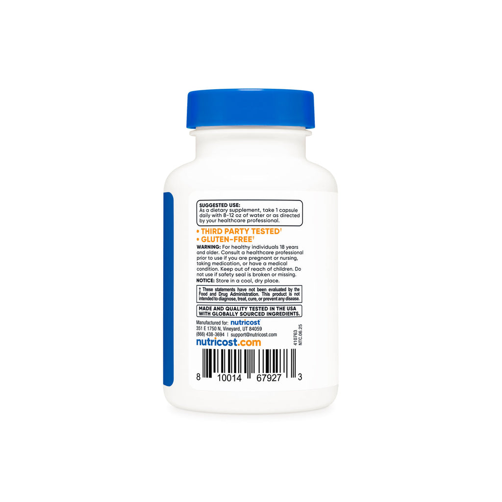Nutricost KSM-66® Ashwagandha 600 mg (60 Capsules) | نوتريكوست أشواغاندا KSM-66® الأمريكي – لخلاصة التحكم في التوتر والتحفيز الذهني والنوم العميق