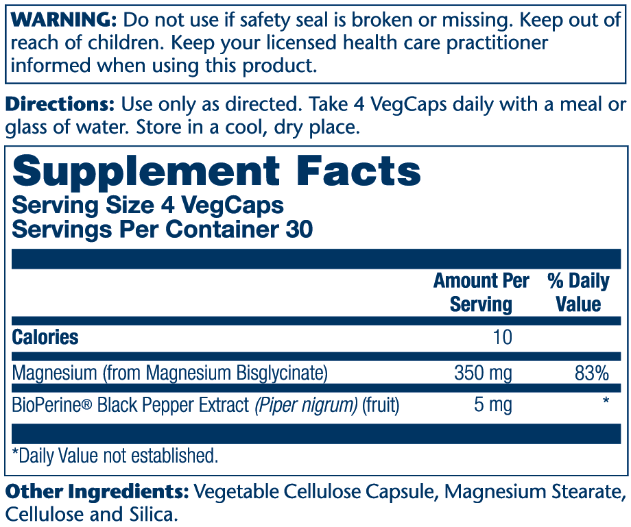Solaray Magnesium Glycinate 350 mg (120 VegCaps) | سولاراي ماغنيسيوم جليسينات أصلـي 350 ملجم (120 كبسولة نباتية) – الأعلى امتصاصاً للأعصاب، استرخاء العضلات، والنوم العميق بدون أرق